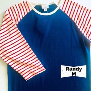 LuLaRoe Randy baseball t-shirt